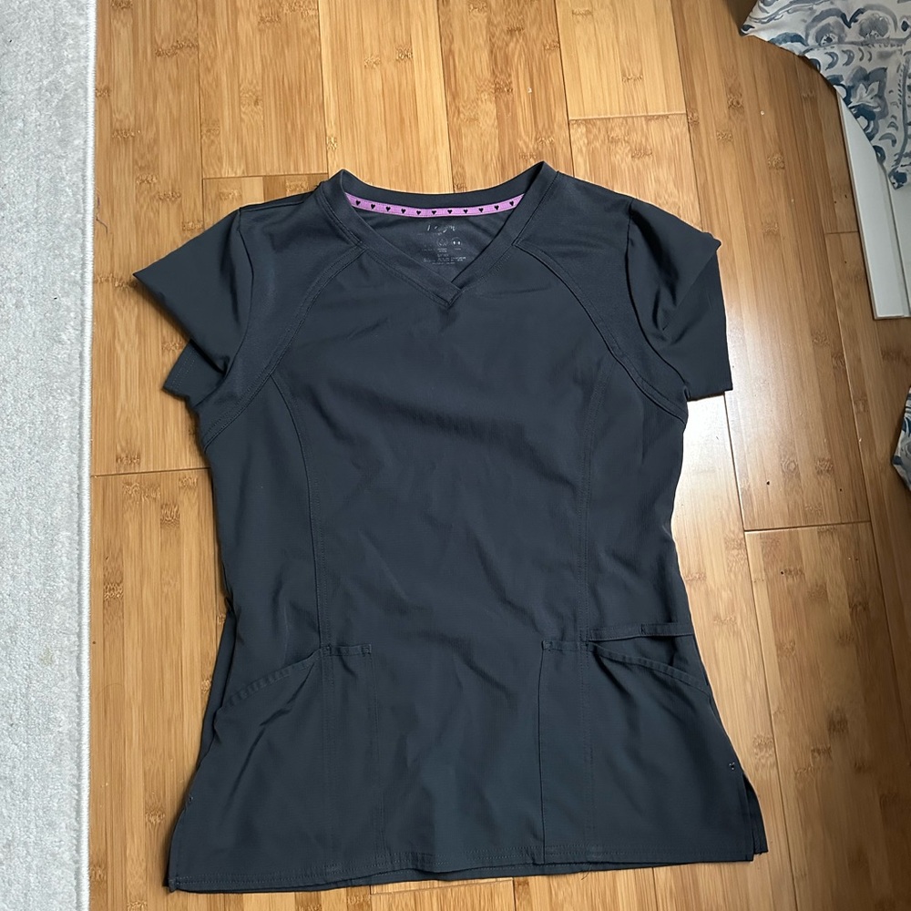 Heart Soul Charcoal Short Sleeve Top